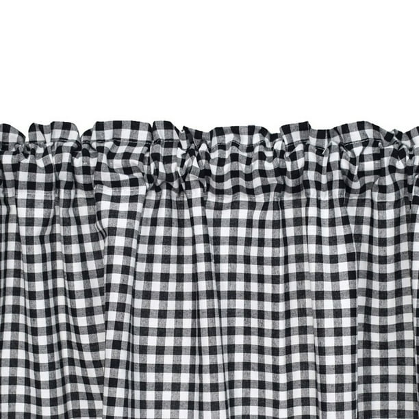 Vue Modo – Cortinas cortas para ventana pequeña, baño, sala de estar y  cocinas, 52 x 14 pulgadas, color negro – Yaxa Colombia