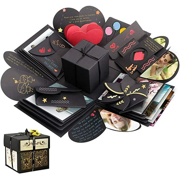 Caja sorpresa, álbum de recortes de regalo DIY y álbum de fotos para  Navidad/San Valentín/aniversari Adepaton LL-0960