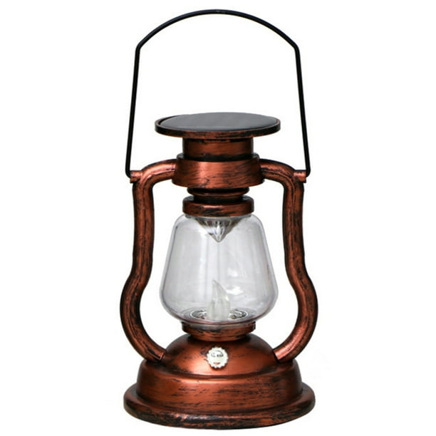 1 Lámpara Led Portátil Vintage, Luz Vela Electrónica Patio Aire