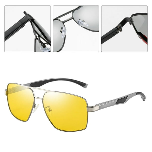 Gafas de conducción nocturna, polarizadas antideslumbrantes, gafas de sol  deportivas para hombres y mujeres, protección UV400, Amarillo