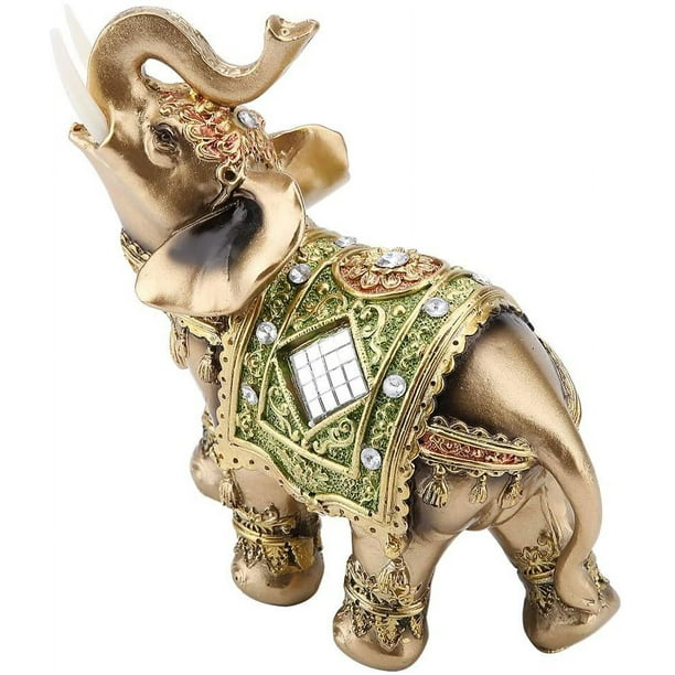 Feng Shui - Figura de elefante de dinero de 3 pulgadas, figura de la suerte  para regalo y decoración del hogar