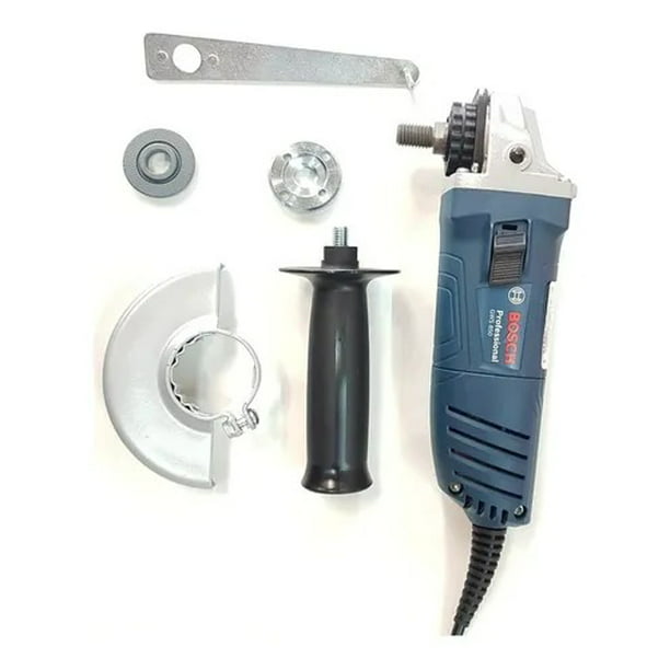 Miniesmeriladora angular Bosch Professional GWS 850 color azul 850 W 127 V  + accesorio