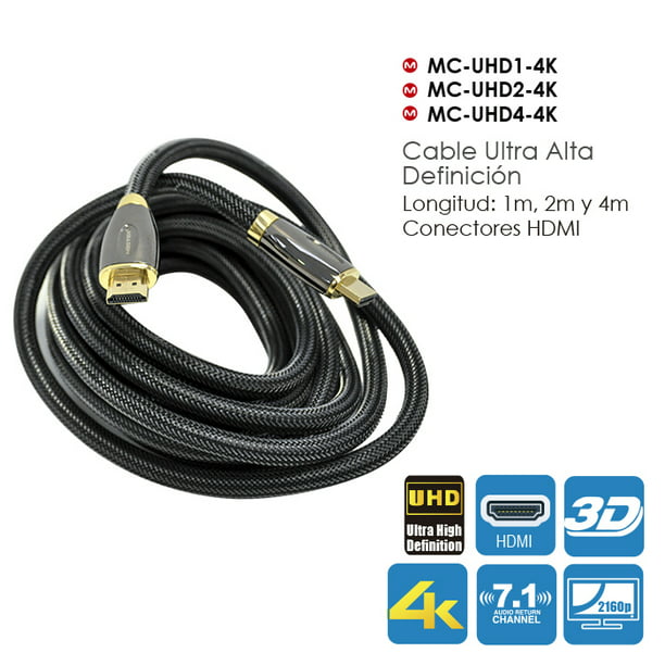 Cable Hdmi 2.0 4k 15 Metros Alta Velocidad Resistente Mallad