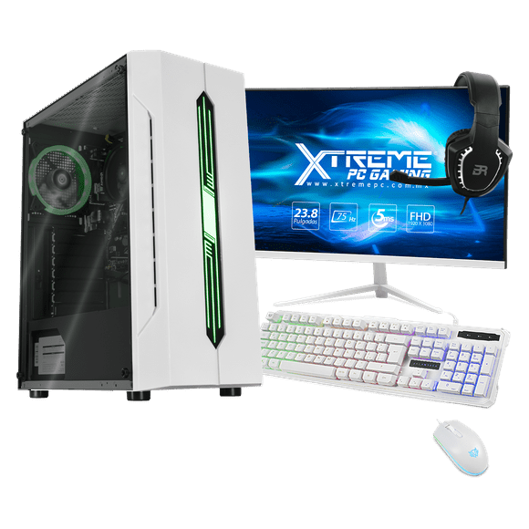 xtreme pc gaming amd radeon vega renoir ryzen 7 5700g 16gb ssd 500gb monitor curvo 238 wifi white