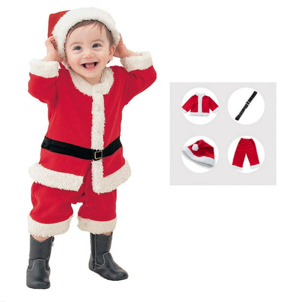 Ropa de Navidad para niños, disfraz de Papá Noel para bebés, traje de Navidad para niños pequeños, t Gao Jinjia | Walmart en