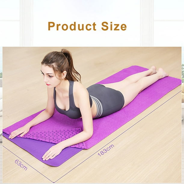 Mantas de yoga antideslizantes toalla Pilates con bolsa de malla