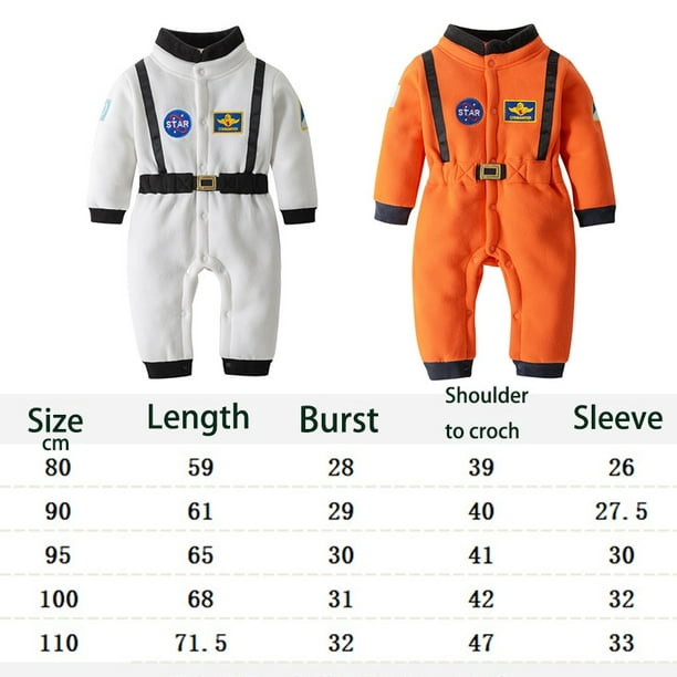 Disfraz de astronauta Traje espacial Rompers para bebés niños