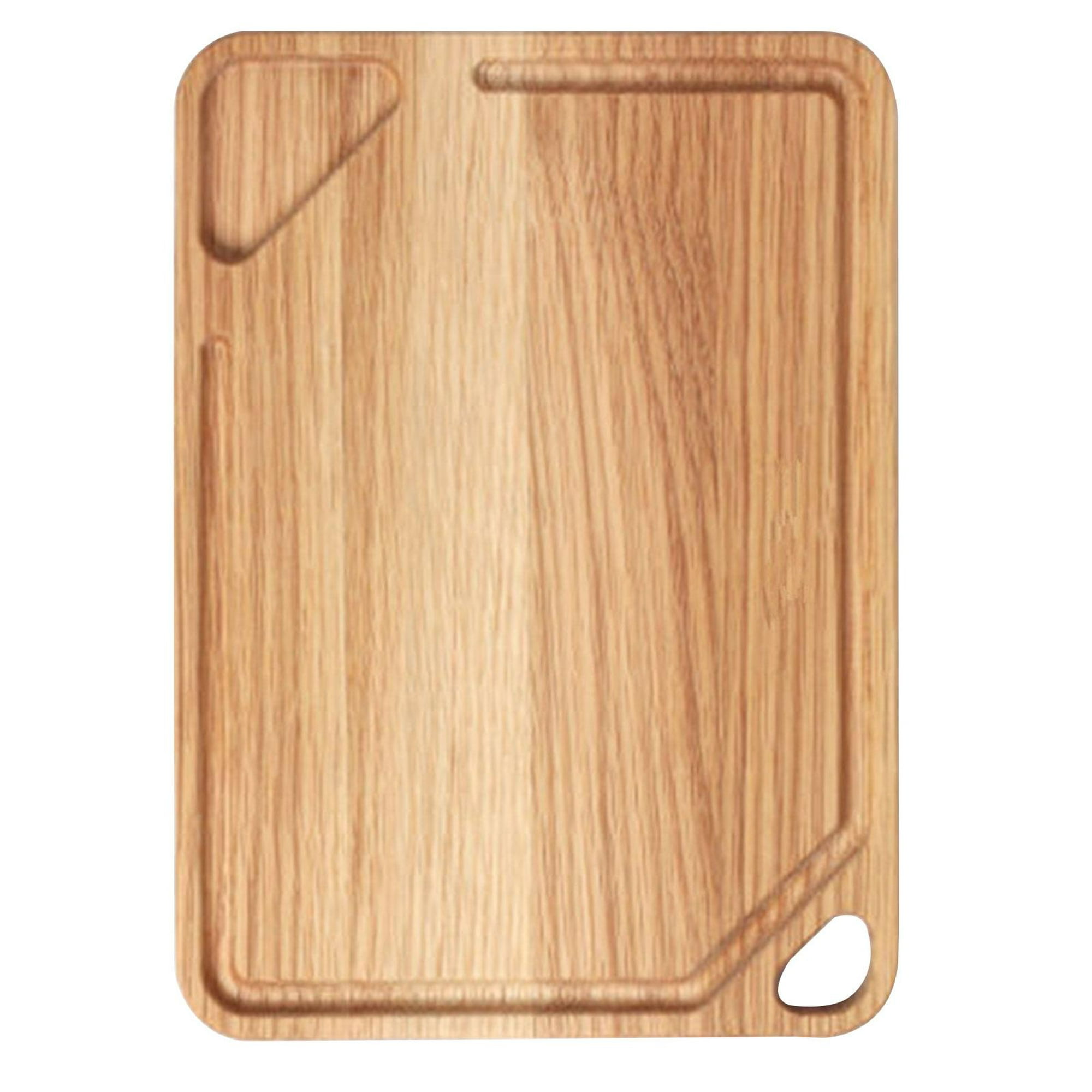 DSISI Tabla de cortar, tabla de cortar pan de madera con ranuras y agujeros  para colgar, tabla de cortar/bandeja de postre, 15,835.4 in, regalo para