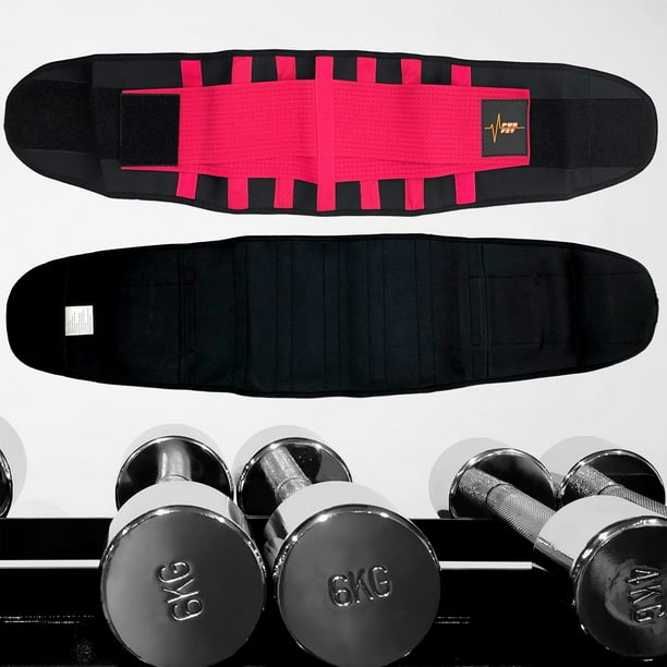faja gym cintura colombiana power fit color rojo POWER FIT liso