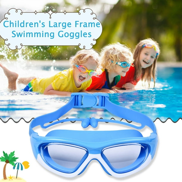 Gafas de natación para niños, gafas de natación profesionales, gafas de  piscina antivaho (azul)