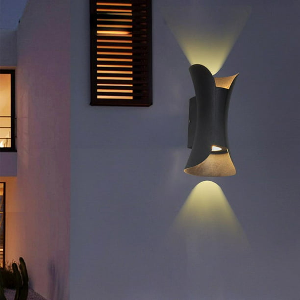 Wall Sconence Iluminación Sin enchufe Lámparas de accesorios de aluminio  Impermeable Luces de pared Colco Aplique de la pared