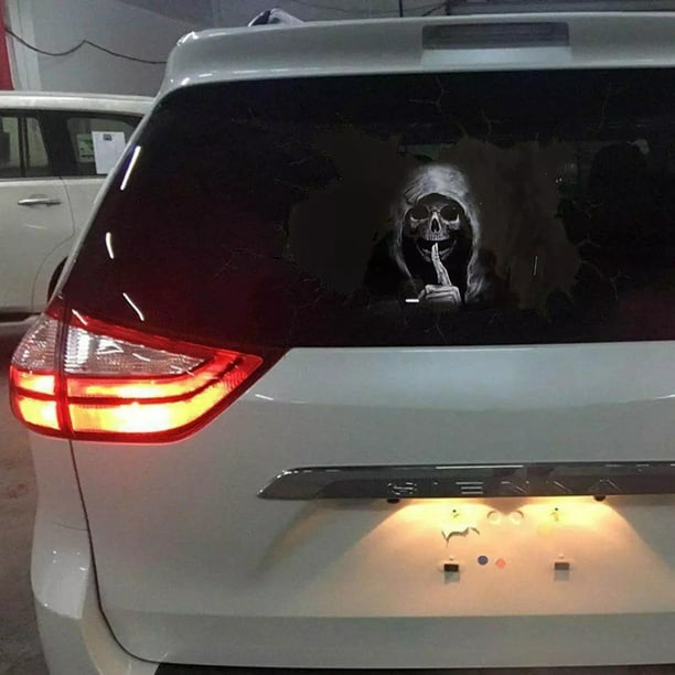 Imanes Reflectantes Auto Carro Halloween Decoracion Dia Muer