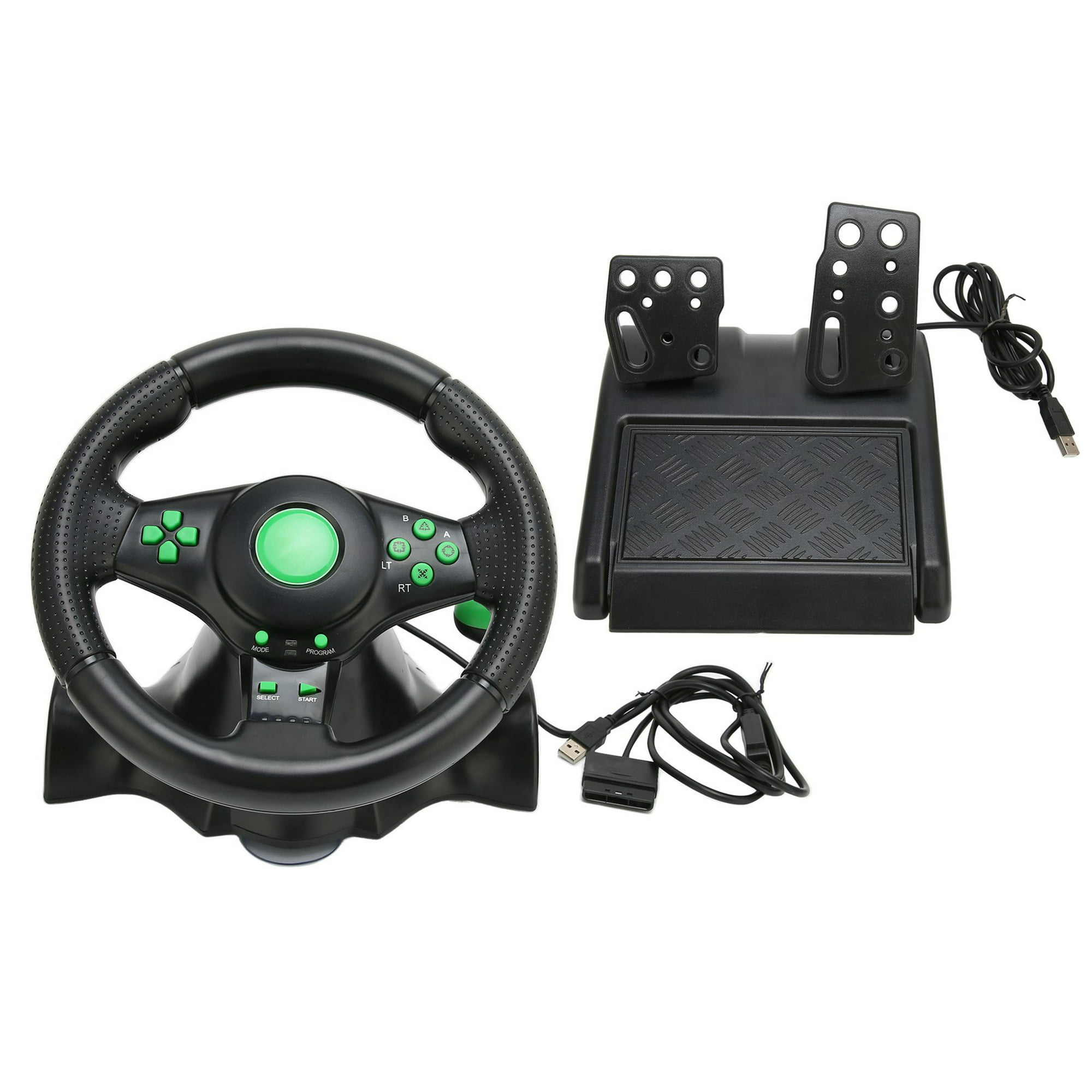 Pc Volante Juego de 270 grados Motor Vibración Conducción Gaming Racing  Wheel con engranaje sensible y pedales para PC/PS3/PS4/XBOX  360/Switch/Android
