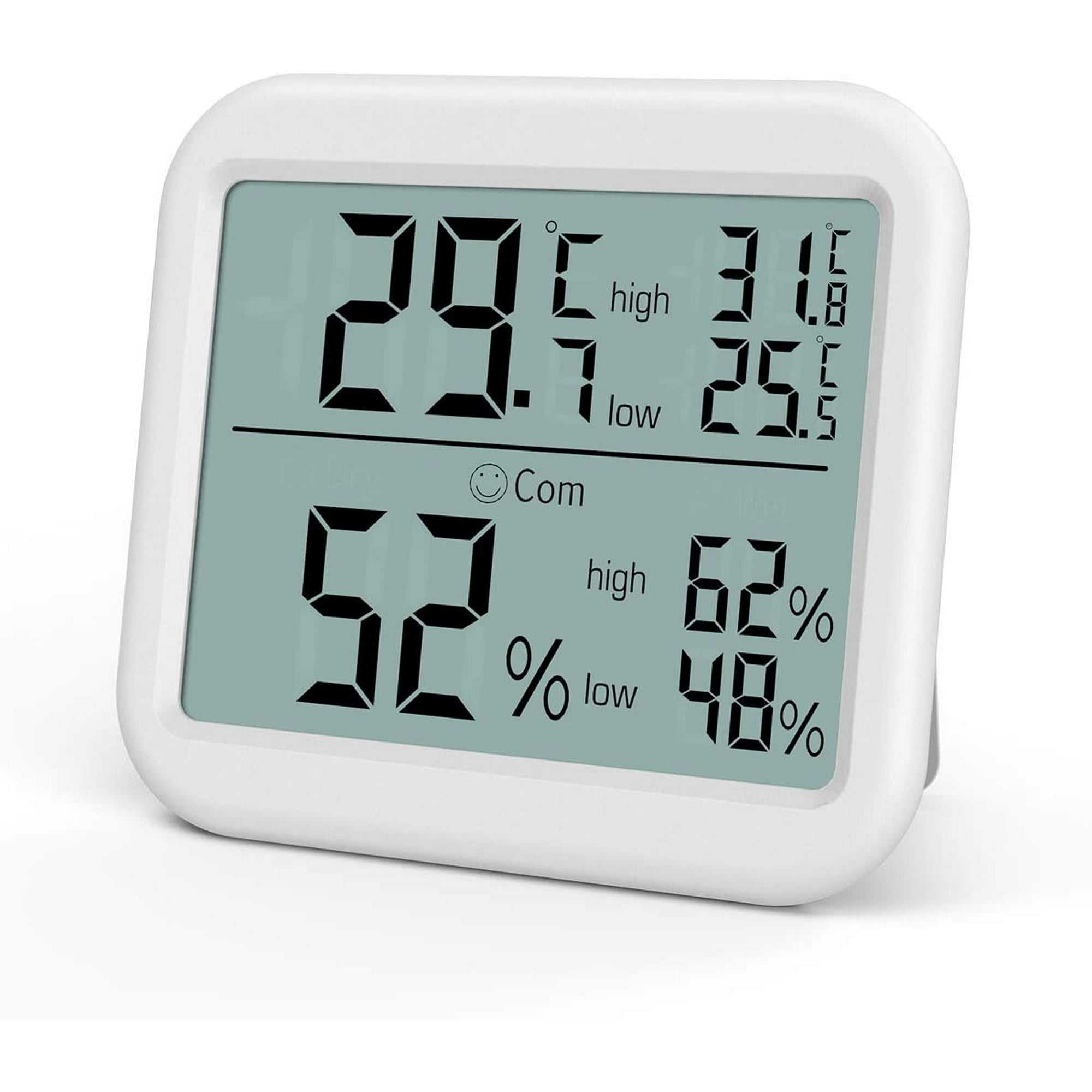 Higrómetro digital Termómetro interior Termómetro de habitación y medidor  de humedad con monitor de temperatura y humedad oso de fresa Electrónica