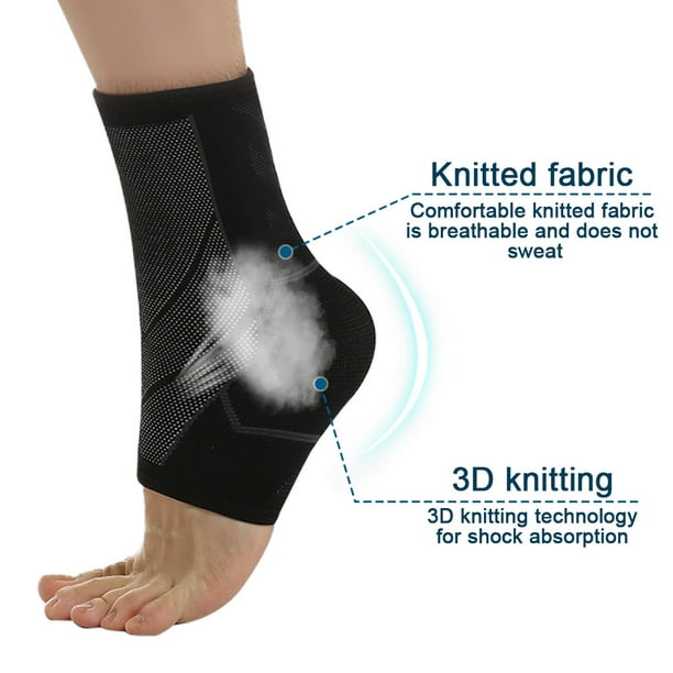 3 pares de calcetines de compresión para hombres y mujeres, manga de  compresión para soporte de tobillo, alivio rápido del dolor, alivia la  hinchazón