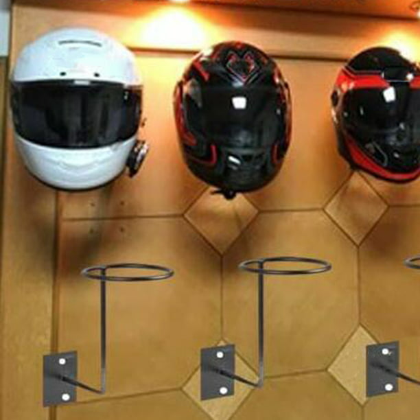 Estante invisible para casco de pared, soporte de almacenamiento de casco,  organizador de almacenamiento de garaje, soporte para casco de motocicleta