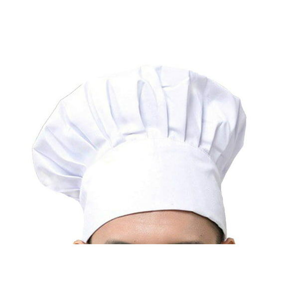 Gorro TST tela cocinero Chef blanco ajustable talla unica 10 uds – Tienequip