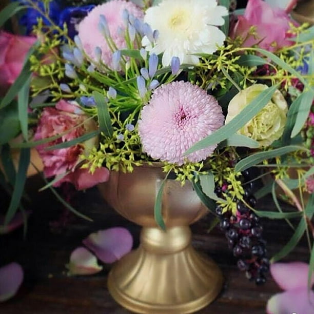 Jarrones de flores de estilo europeo, maceta de flores secas, adorno de  arreglo Floral, contenedor de flores para estante, mesa de comedor,  decoración Estilo A perfecl florero decorativo