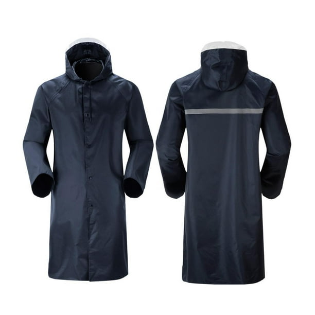 Chubasquero con capucha para hombre, chubasquero largo activo ligero  impermeable para senderismo SG Yuyangstore abrigos de lluvia para hombre