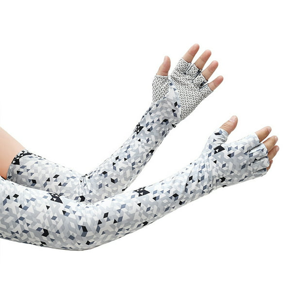 Conjunto de mangas de brazo para cubrir la cara Mujeres Hombres Protección  solar transpirable yeacher mangas de brazo