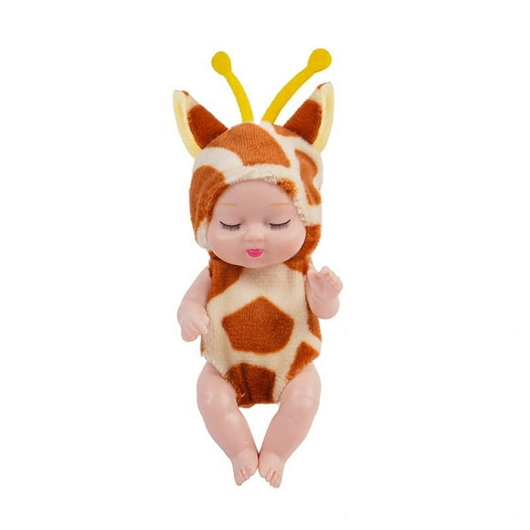 teissuly mini reborn baby dolls lifelike realistic baby doll handmade mini dolls with animal clothes for girls boys toddlers kids birthday gifts teissuly wer202310161226