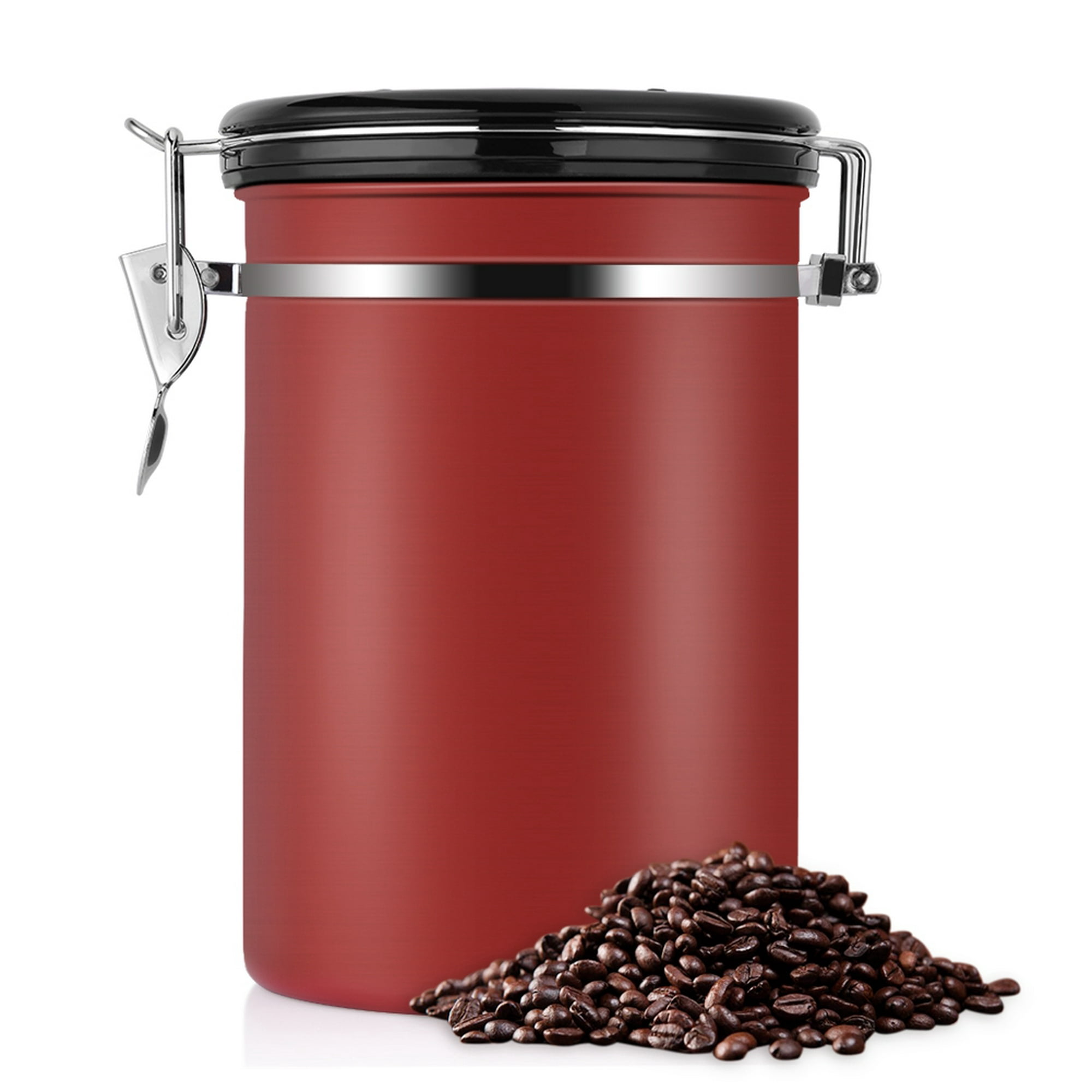 Lata de café, recipiente hermético para café - Negro