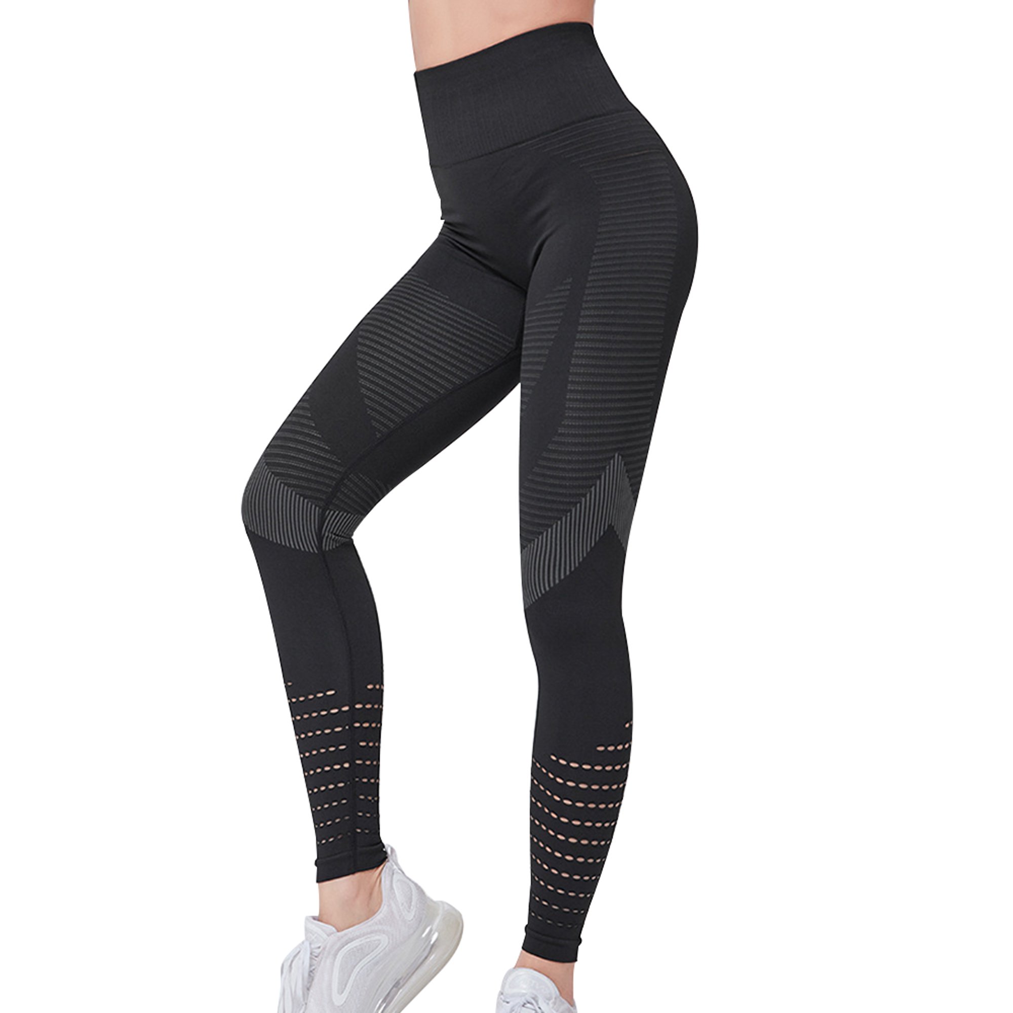 Pantalones deportivos ajustados de cintura alta para mujer, pantalones  ajustados de alta elasticidad, pantalones de entrenamiento de yoga  transpirables de secado rápido Zhivalor 223465-1