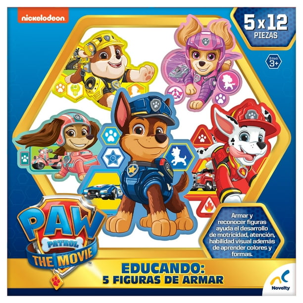 Educando: 5 Figuras de armar Paw Patrol The Movie-Novelty Novelty Manual