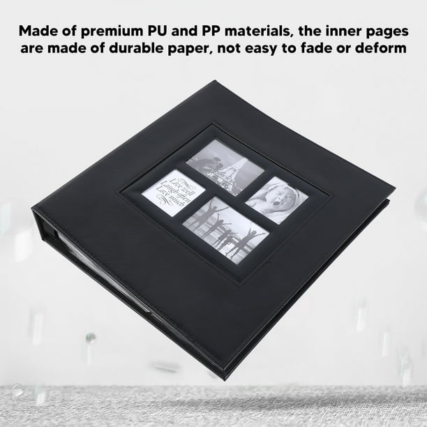  Álbum de fotos de 200 hojas de 6 x 4.5 pulgadas, negro  intersticial, página interior, álbum romántico para parejas (rosa) : Todo  lo demás
