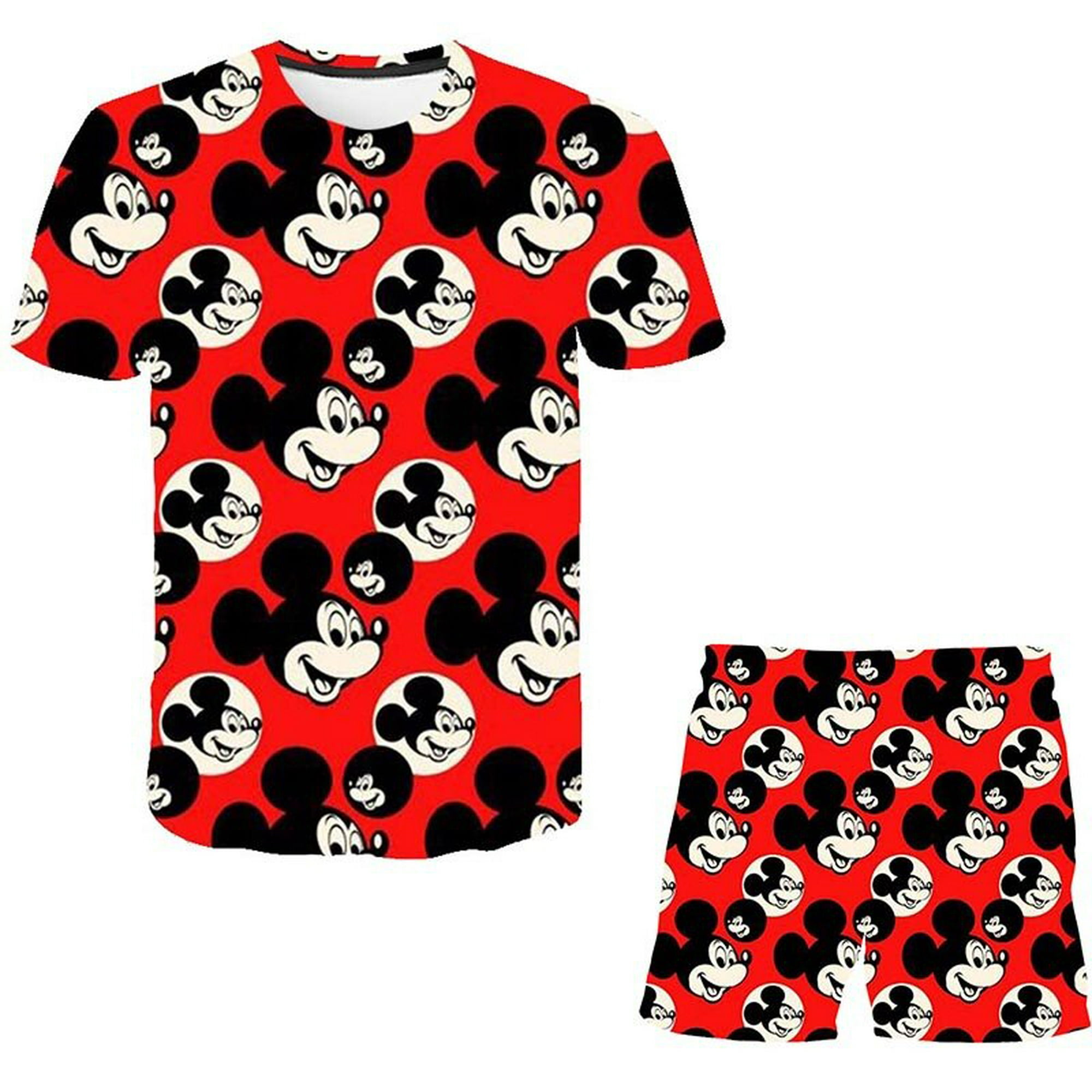 Ropa de Mickey para niños, ropa de moda de verano para niñas pequeñas,  camiseta deportiva para niños Gao Jinjia LED