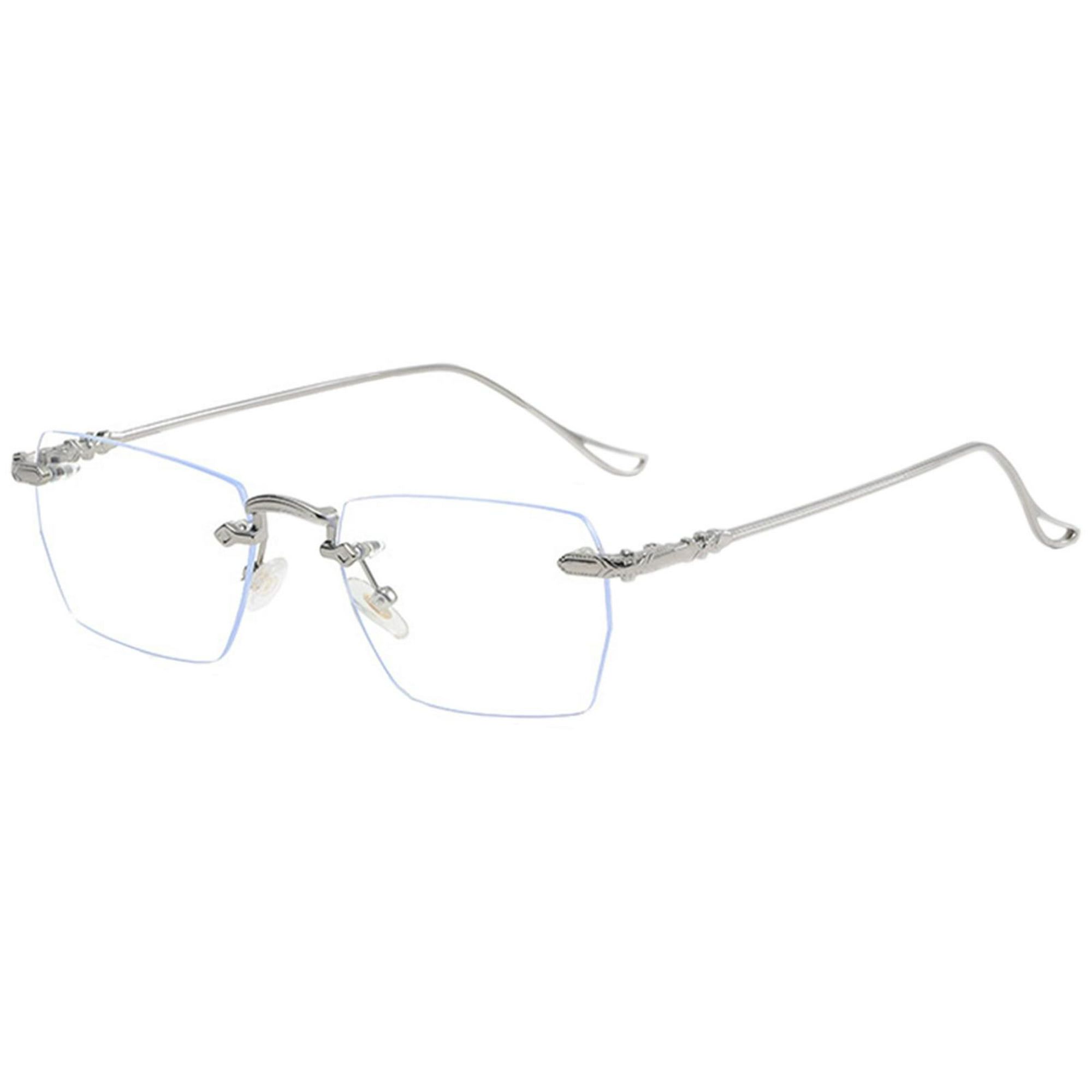 Gafas de lectura, anteojos de metal anti luz azul, anteojos de moda de ojo  de gato para mujeres y hombres, anteojos cómodos para leer (color rojo