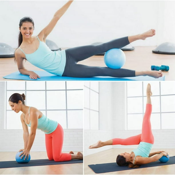 Pelota de ejercicios de pilates de 9 pulgadas para yoga, ejercicios de  estabilidad, gimnasio, pelotas resistentes a estallidos y antideslizantes
