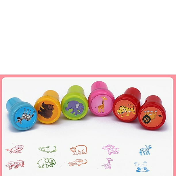  STOBOK 18 sellos de goma para niños, herramientas para niños, sellos  para dibujo, pintura, sellos de graffiti, graffiti, suministros de arte para  niños, sellos para niños pequeños, sellos de arte para