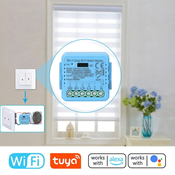 Módulo de interruptor normal de botón pulsador Wifi Tuya Aparato eléctrico  para el hogar