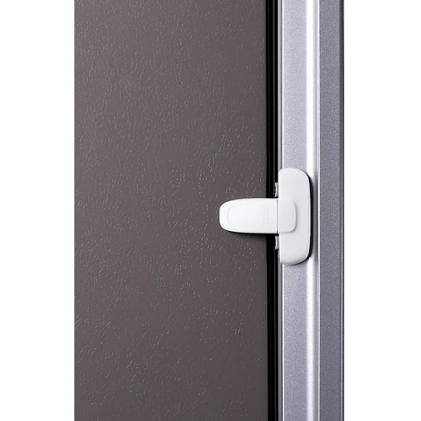 Cerradura de nevera de una sola puerta segura para niños, fácil de  instalar, utiliza adhesivo Vhb de 3m, sin herramientas ni brocas (blanco, 1  pieza) Afortunado Sencillez