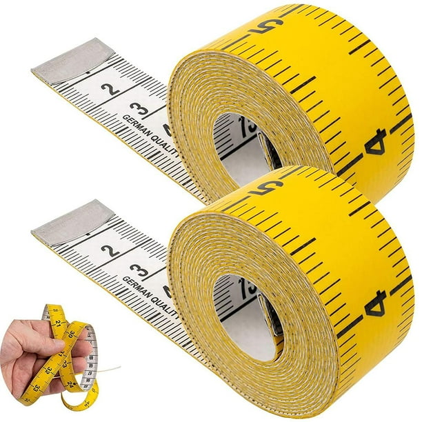 Cinta métrica para cinta métrica corporal, (paquete de 2) pulgadas de doble  cara y cm, portátil, herramienta de regla suave retráctil para mediciones