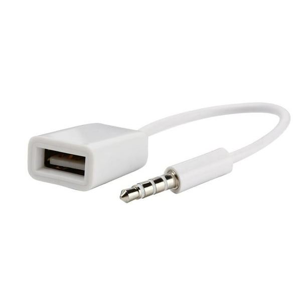 Adaptador USB + AUX de 0.138 in para iPhone/iPad, adaptador de  cámara USB y adaptador de conector de audio para auriculares de 0.138 in  con divisor de cargador de iPhone, adaptador