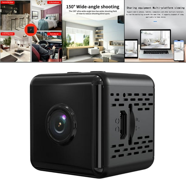 cámara espía inalámbrica 1080P detección de ejercicio pequeña con soporte cámara ocu Yotijar Mini cámara | Walmart en línea
