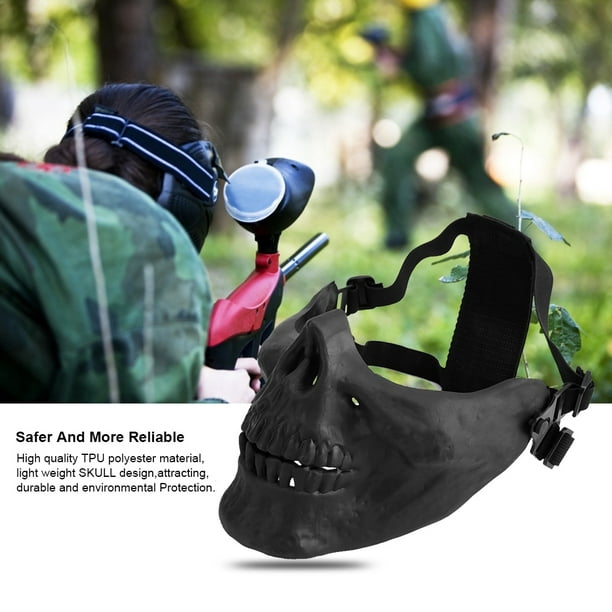 Máscara de juego para disfraz de Airsoft, máscara protectora de