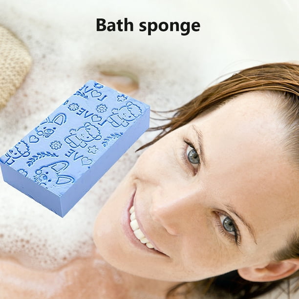 Esponja de baño exfoliante, cepillo de ducha de esponja de baño 3D,  esponjas de baño suaves para ducha, removedor de piel muerta para cuerpo,  esponja