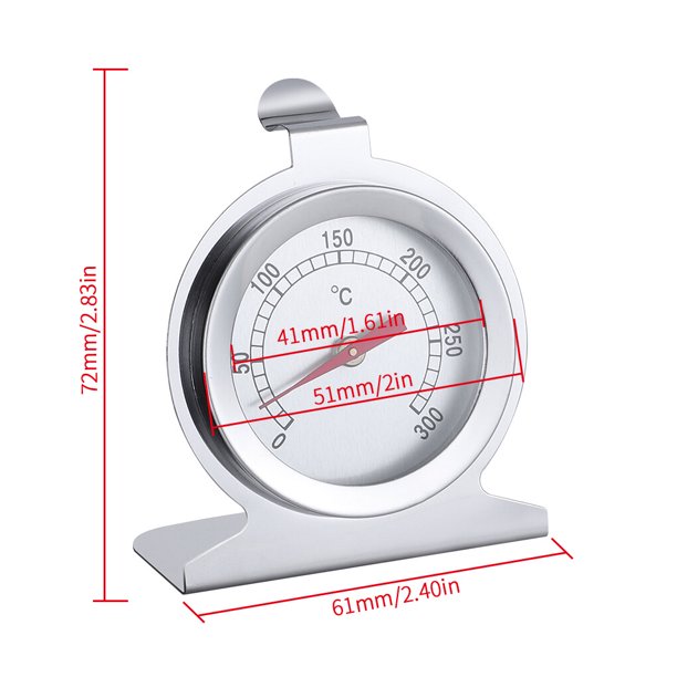 Termometro Para Horno Indicador Temperatura Cocina Acero