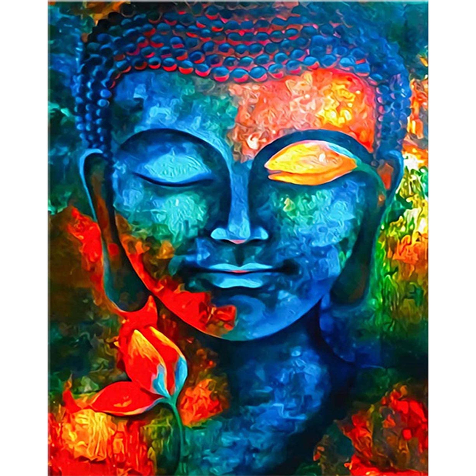 Cuadros Decorativos Lienzo de Buda pintura al óleo por números carteles de  arte de pared imagen decoración del hogar JShteea Nuevos Originales