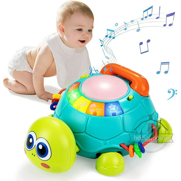 Juguetes para bebés 0 6 12 meses Juguete musical de tortuga Luces de sonido  Juguete educativo Montes zhangmengya unisex
