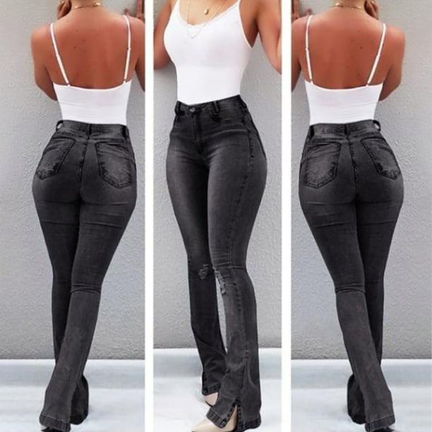 Gibobby Jeans dama Medias de moda para mujer Pantalones