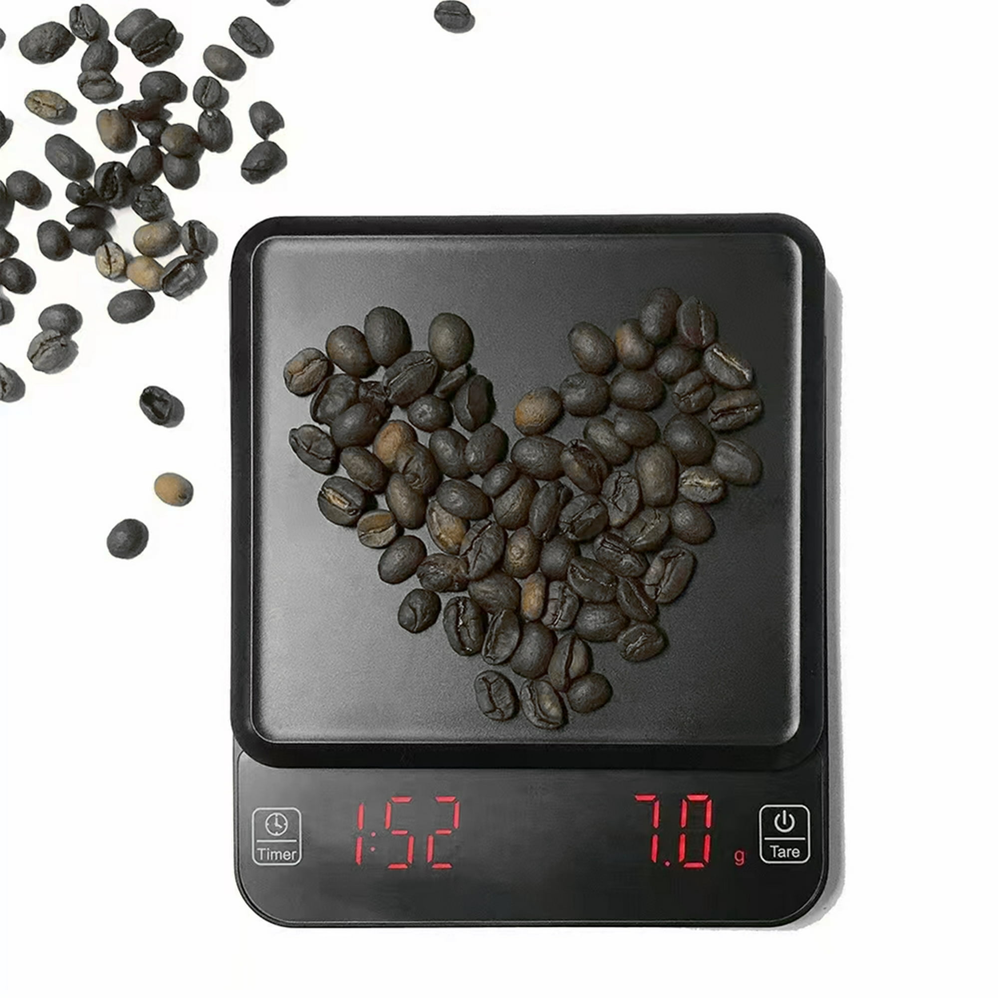 Báscula de café electrónica inteligente para café expreso, café por goteo  manual con temporizador, 2000 g / 0,1 g, herramientas de barista, luz de  Sunnimix balanza de cocina