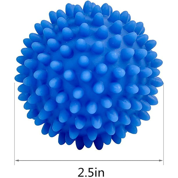 Paquete de 4 bolas de silicona suave ecológicas para secadora, suavizante  de tela reutilizable, alternativa de secado rápido (azul) JAMW Sencillez