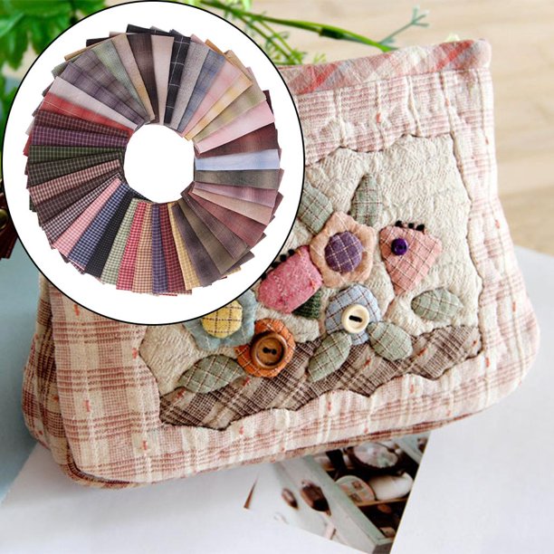 Tela de costura, tela estampada multiusos 7 piezas DIY hecho a mano fácil  de planchar para cartera para ropa