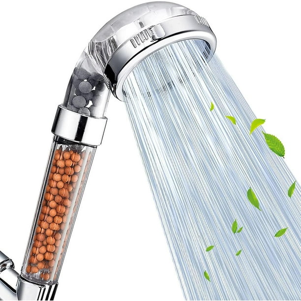 FEELSO Cabezal de ducha y filtro de ducha de 15 etapas, cabezal de ducha  suavizante de agua dura de alto rendimiento con cartucho de filtro para  agua