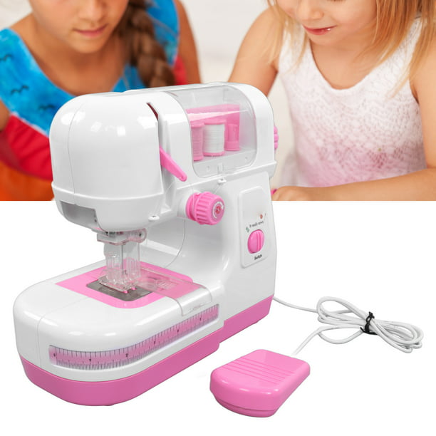 Drfeify Juguete de máquina de coser para niños, máquina de coser eléctrica  portátil de tamaño mediano, juguetes para niños principiantes : Juguetes y  Juegos 