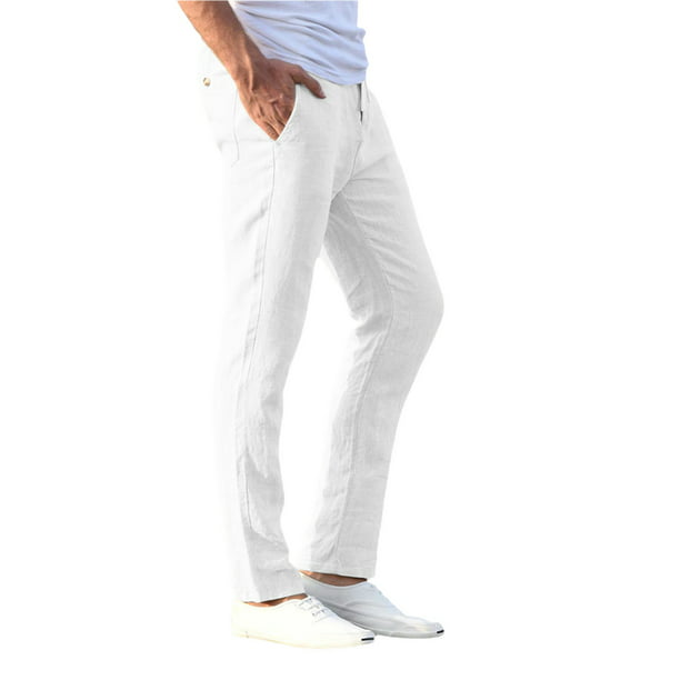 Pantalones casuales de algodón para hombre